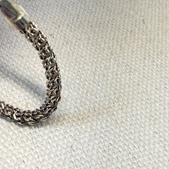 Sterling Silver Italian Bracelet Signed KC Italy 925 Simple Dainty Minimal 7.5" - Picture 9 of 9